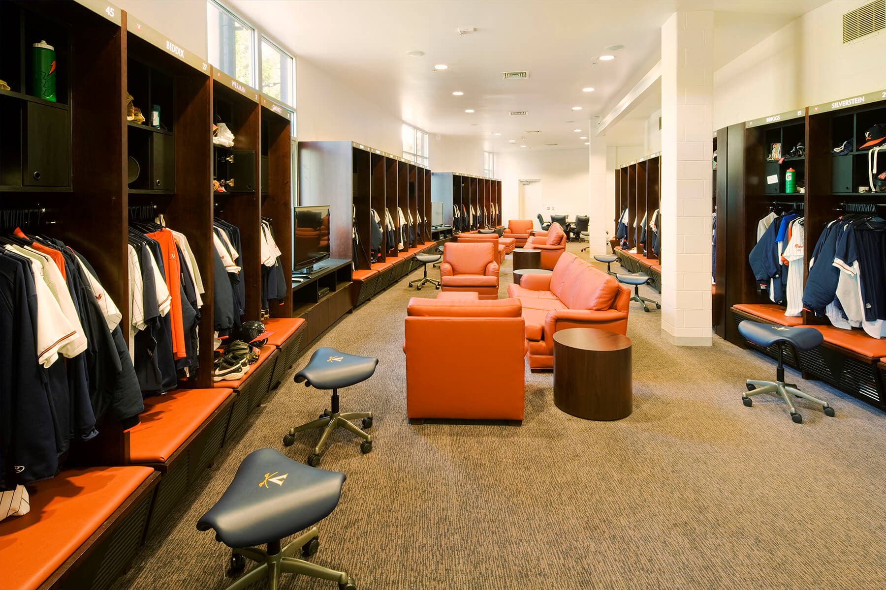 UVA Baseball locker rm